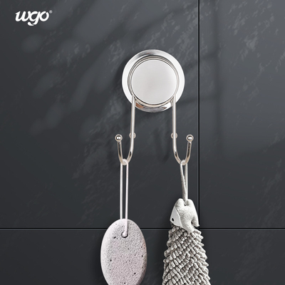 Tidak Ada Residu Restickable Suction Cup Robe Hook Hitam Untuk Ruang Tamu Dapur Kamar Mandi