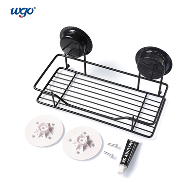Pemasangan Bebas Kerusakan Tidak Perlu Lubang Pengeboran Shower Caddy Self Adhesive Aksesoris Mandi Pemegang Chrome