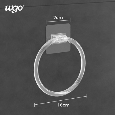 5KG Wall Mounted Kamar Mandi Handuk Cincin Pemegang Diameter 16cm Dengan Stiker
