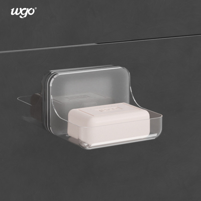 Wall Mounted 120mm Kamar Mandi Sabun Piring Pemegang Leachate Self Adhesive Soap Holder