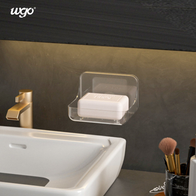 Wall Mounted 120mm Kamar Mandi Sabun Piring Pemegang Leachate Self Adhesive Soap Holder