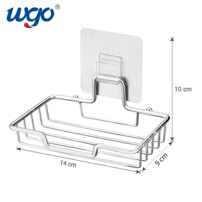 WGO 304 Stainless Steel Soap Holder ISO 9001 5kg Bearing Self Adhesive Type