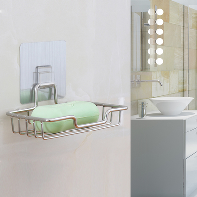 Aksesoris Mandi Set Self Adhesive Mounted Kamar Mandi Fiiting Holder Tempat Sabun Piring Untuk Kamar Mandi