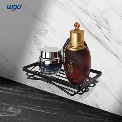 Suction Mounted Stainless Steel Shower Caddies, WGO Black Soap Dish Holder