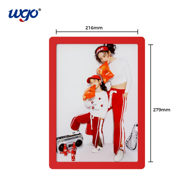 Repositionable Self Adhesive Plastic Sign Holder Poster Pocket Wall Mounted Sign Holder 8.5x11