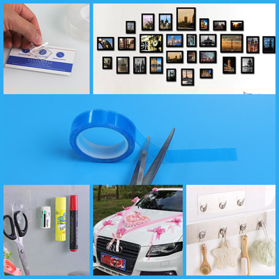 Tidak Ada Jejak Kotor Restickable Double Side Mounting Tape Untuk Sekolah Kantor Rumah Tangga