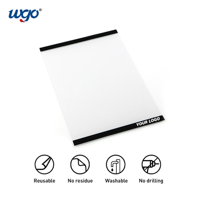 Tidak Ada Magnet Diperlukan Tongkat 100 kali Self Adhesive Sign Holder Display Frame A4