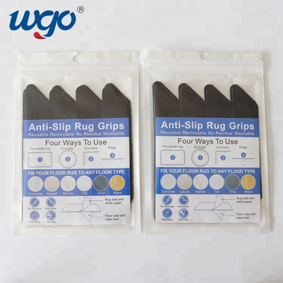 Dihapus Tanpa Residu Anti Slip Rug Grippers Perekat Diri yang Dapat Dicuci