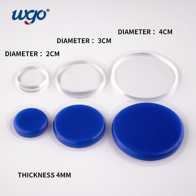 Drum Silicone Gel WGO Removable Self Adhesive Gel Pads Doorknob Crash Protector