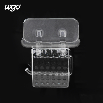 WGO Transparan Kamar Mandi Sabun Dish Holder Shower Rail Plastik Untuk Handuk Kertas