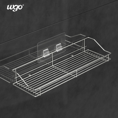 35.5cm Sliver Color Kamar Mandi Caddy Holder Bersertifikat ROHS Untuk Penyimpanan