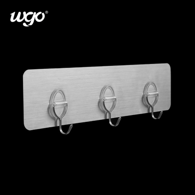 Kerusakan Gratis Dipasang Self Adhesive Wall Mounted Hook Gantungan Rak Mini Untuk Dinding