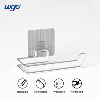 Tidak Ada Kuku Pengeboran Yang Dibutuhkan Toilet Paper Roll Holder Self Adhesive Untuk Kamar Mandi