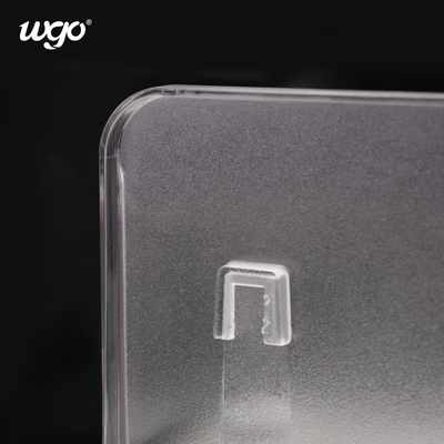 Stiker yang Dipatenkan Sangat Dipasang Self Adhesive Shower Caddy Clear Fittings
