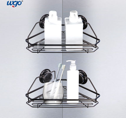 265mm Stainless Steel Matte Black Corner Shower Shelf ISO 9001