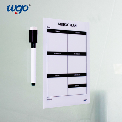 W Peel Dry Erase Wall Sticking Whiteboard Film Sheet Termasuk Penanda 11x17