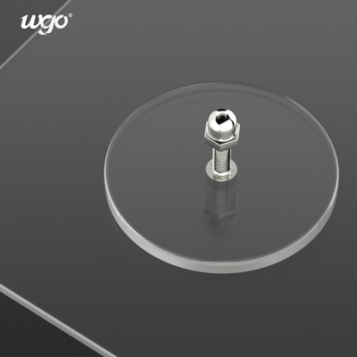 WGO Stick On Shower Shelf 70x70 wall mount Removable Sticky Hooks 5kg Memuat Dengan stiker PVC