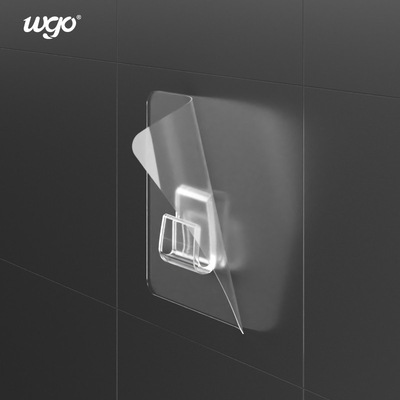 Wall Mount Hook Hanger Self Adhesive Hooks pemegang aksesoris kamar mandi