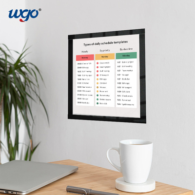 ODM A4 Self Adhesive Wall Mounted Sign Holder ISO 9001 Di Semua Permukaan Lancar
