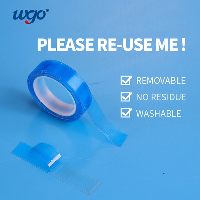 Clear Sticky Double Sided Adhesive Roll Tape Untuk Sekolah Kantor Rumah Tangga