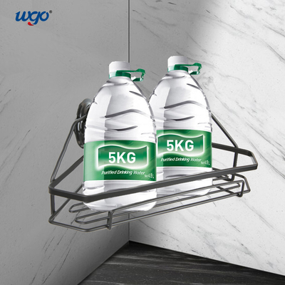 SS201 Hanging Corner Shower Shelf 26cm Hisap yang Dapat Dicuci Tetap