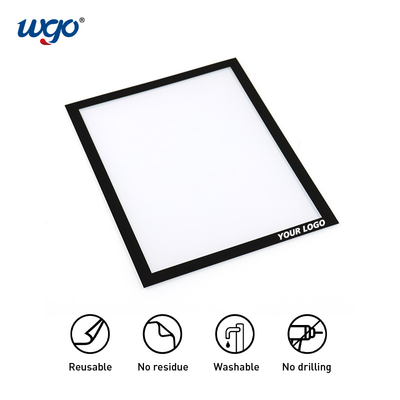 Tidak Ada Magnet Yang Dibutuhkan Wall Mounted Sign Holder Self Adhesive Signs Display Frame A4