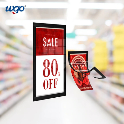 Tidak Ada Magnet Yang Dibutuhkan Wall Mounted Sign Holder Self Adhesive Signs Display Frame A4