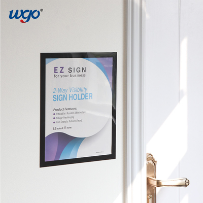 Tidak Ada Magnet Yang Dibutuhkan Wall Mounted Sign Holder Self Adhesive Signs Display Frame A4