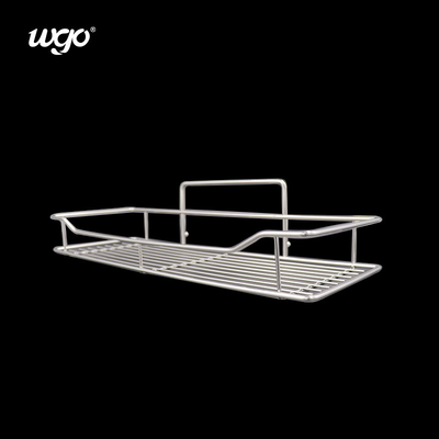 Cuci kamar mandi Shower Storage Caddy stainless steel WGO Adhesive Clear Set