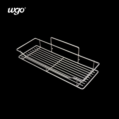 Cuci kamar mandi Shower Storage Caddy stainless steel WGO Adhesive Clear Set