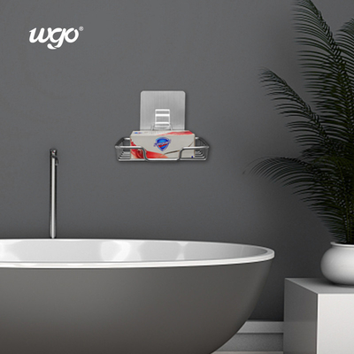 Tempat Sabun Stainless Steel WGO 304 Untuk Mandi ISO 9001 5kg Bantalan Jenis Perekat Diri