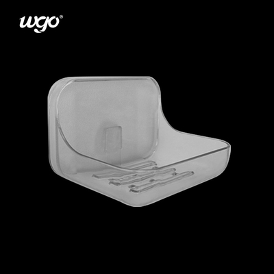 Shower Counter Damage Free Transparan Plastik Rrain Sabun Tray Tidak Perlu Dipasang