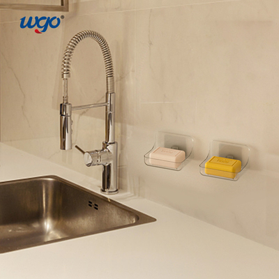 Shower Counter Damage Free Transparan Plastik Rrain Sabun Tray Tidak Perlu Dipasang