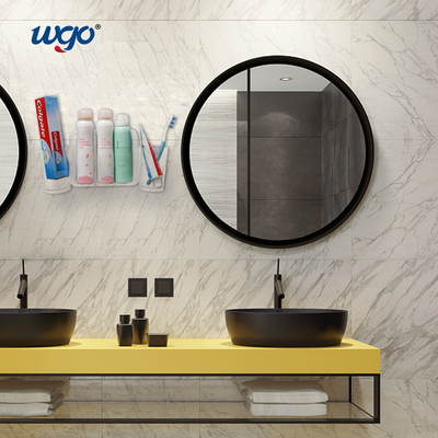32cm Wide Self Adhesive Toothbrush Holder Organizer Holders Dekorasi Kamar Mandi Dengan Dispenser Pasta Gigi