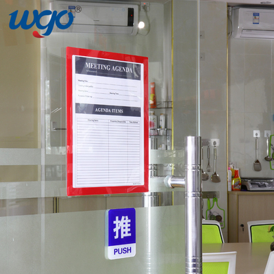 ODM Clear Horizontal Wall Mount Sign Holder Bersertifikat ISO 9001