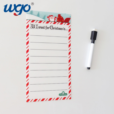 Wall Self Adhesive Christmas Dry Erase Calendar Dihapus Tanpa Residu