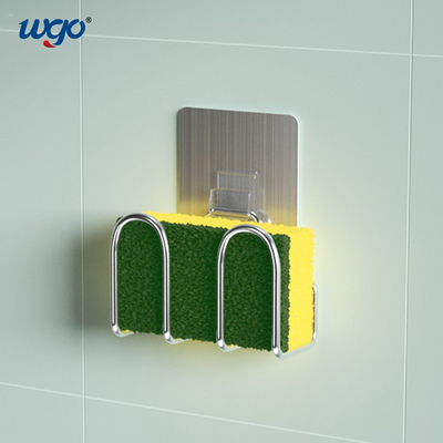5KG Self Adhesive Kamar Mandi Caddy Holder ISO9001 Kitchen Sink Sponge Holder