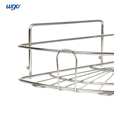 WGO Corner Shower Caddy Suction Lebar 30cm ISO 9001 Corner Shower Storage