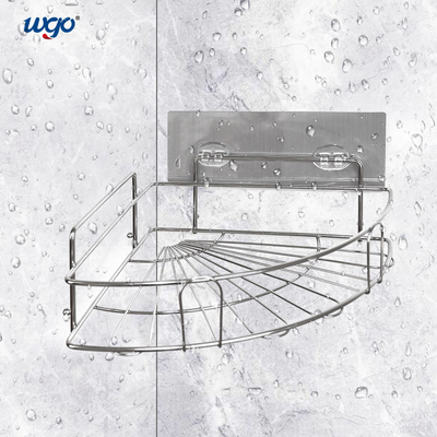 WGO Corner Shower Caddy Suction Lebar 30cm ISO 9001 Corner Shower Storage