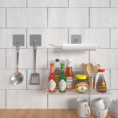Pemegang Produk Kamar Mandi MSDS EXW Trade Wall Mounted Shower Caddy Bebas Kerusakan