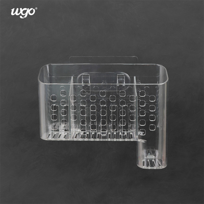 280mm PET Wall Mounted Toothbrush Caddy ISO 9001 Pemegang Keranjang Bebas Kerusakan