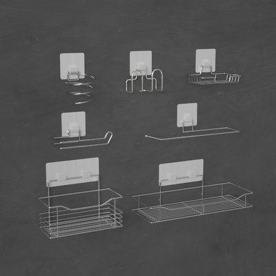 Pemegang Produk Kamar Mandi MSDS EXW Trade Wall Mounted Shower Caddy Bebas Kerusakan